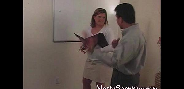  wife spanked with leather belt